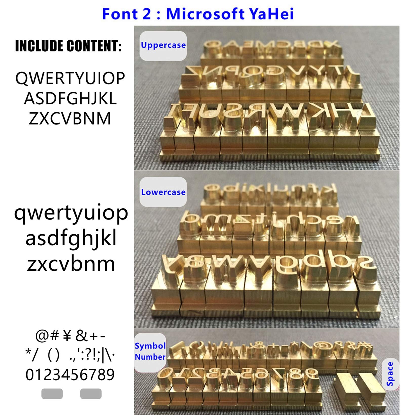 Goffratrice Stampo Alfabeti Lettere Etichetta Macchina abbronzante Set di Strumenti per goffratura in Legno per timbri in Pelle,Set Meal a,Font2
