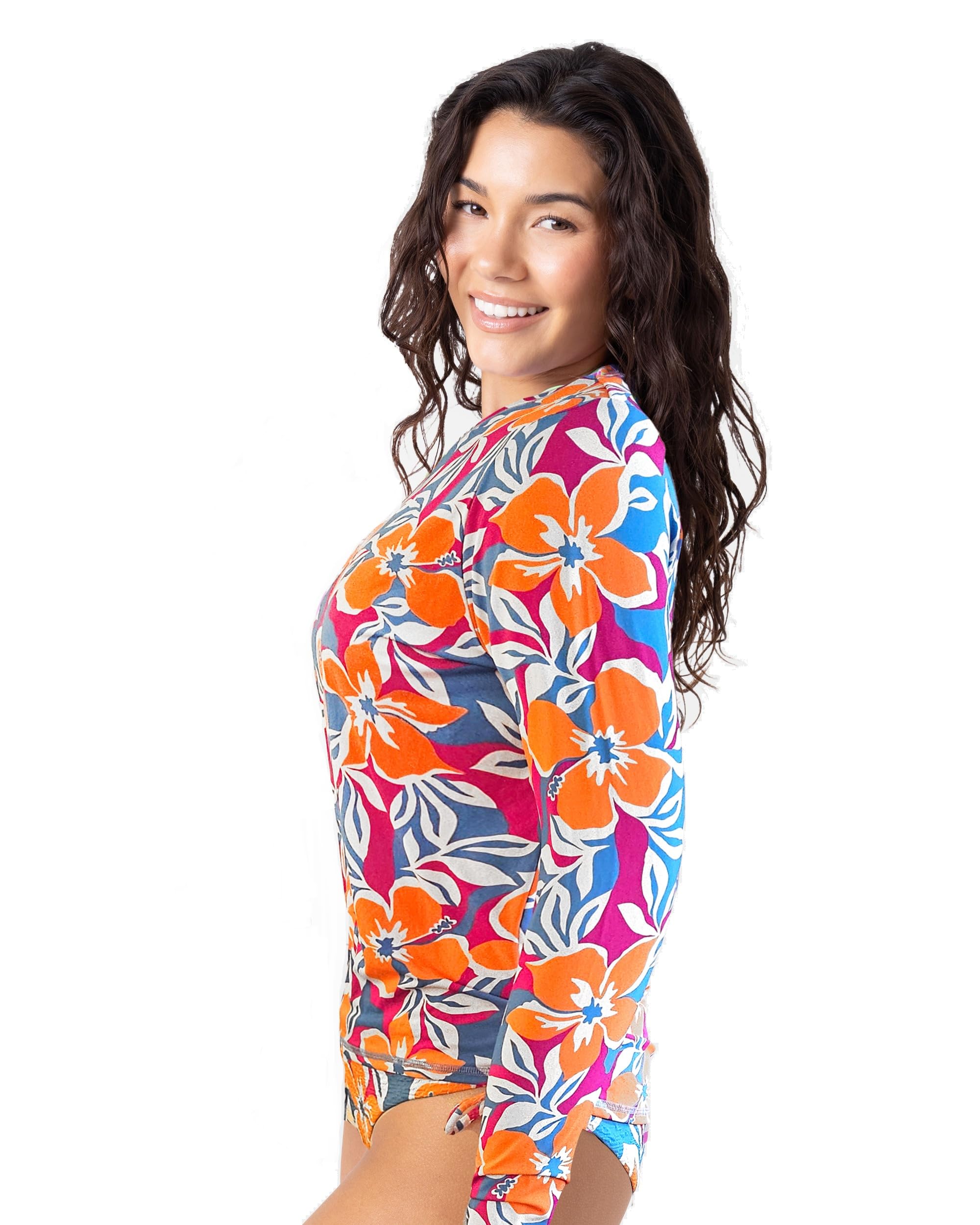 Roxy Damen Long Sleeve Rashguard – UPF 50+ Sun Protection, Swim, Surf, Beach Volley, Yoga, Quick-Dry Swim Shirt Rash-Guard-Shirt