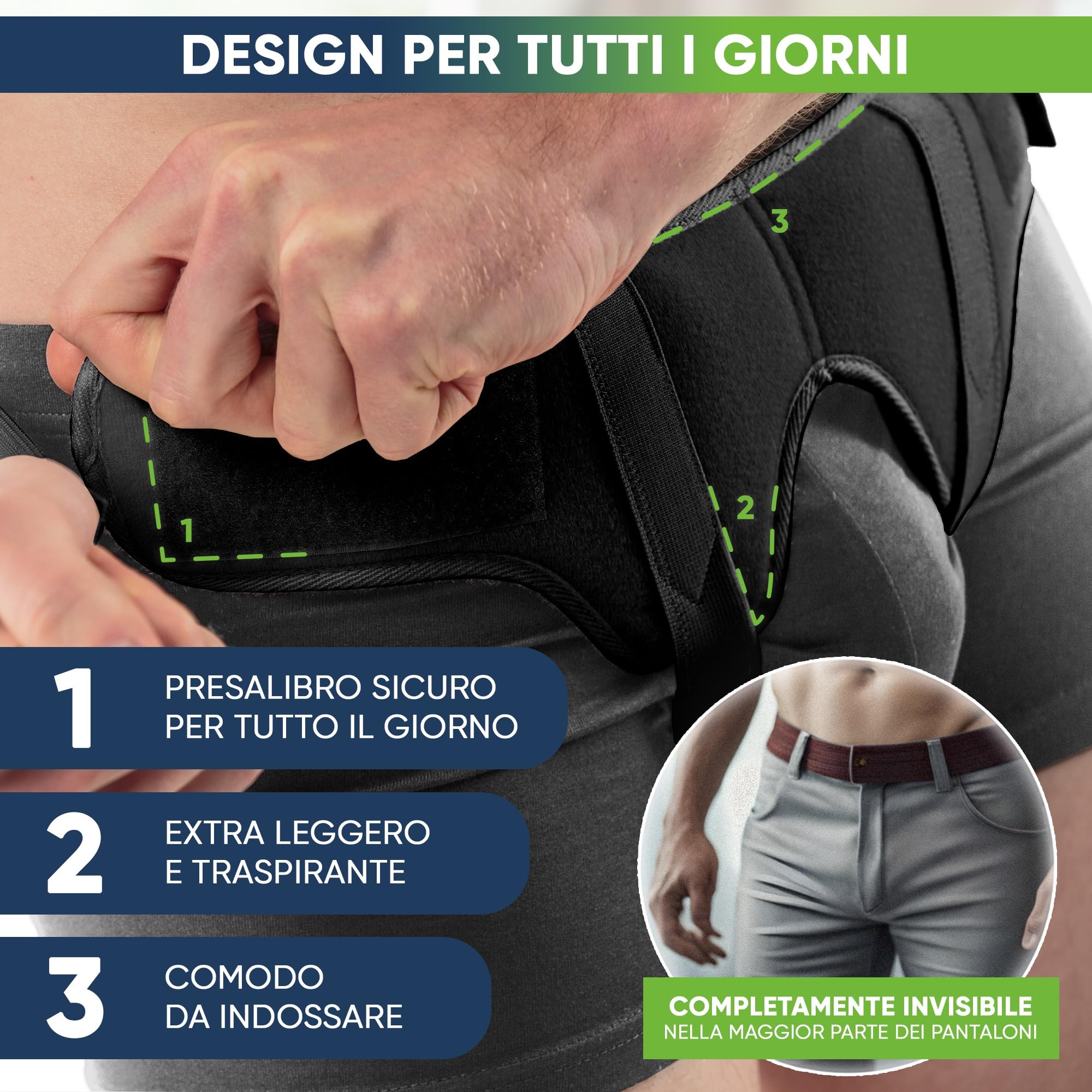 aHeal Mutande per ernia inguinale uomo - Slip ernia inguinale uomo con cintura ernia inguinale uomo - Cinto ernia inguinale uomo per sollievo dal dolore - 2: 89.5-97 CM; 35-38.1", Nero