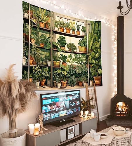 Miniatura 3 de QGHOT Tapiz de bosque de montañas, tapiz de montaña natural para colgar en la pared, tapiz de paisaje natural para dormitorio, estética, sala de