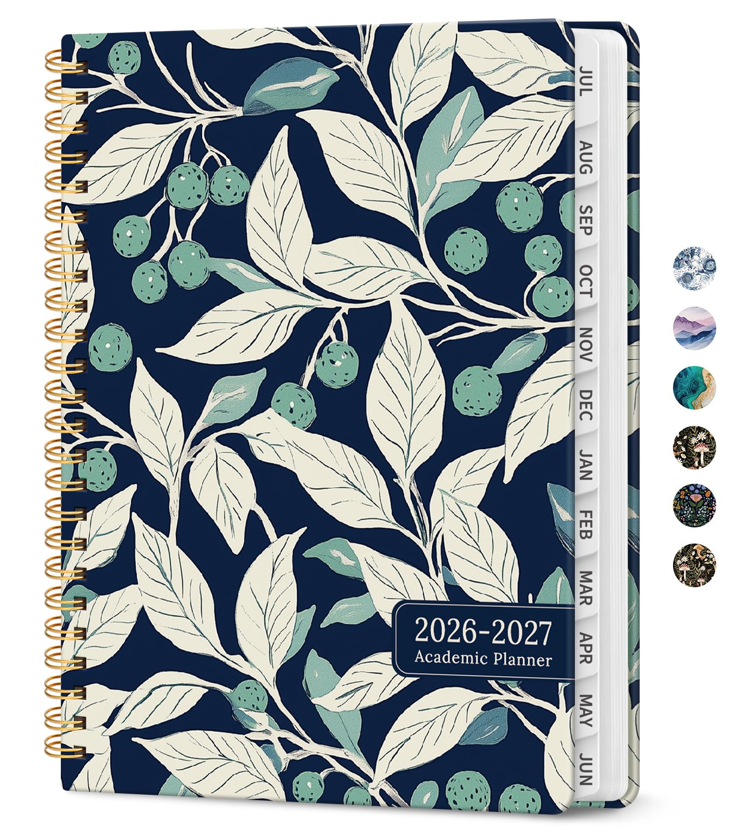 Taja Botanic Berry Academic Planner 2026-2027 (6.3"x8.5") | Weekly & Monthly Organizer - main product image