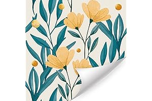 Removable and Reusable Floral Wallpaper