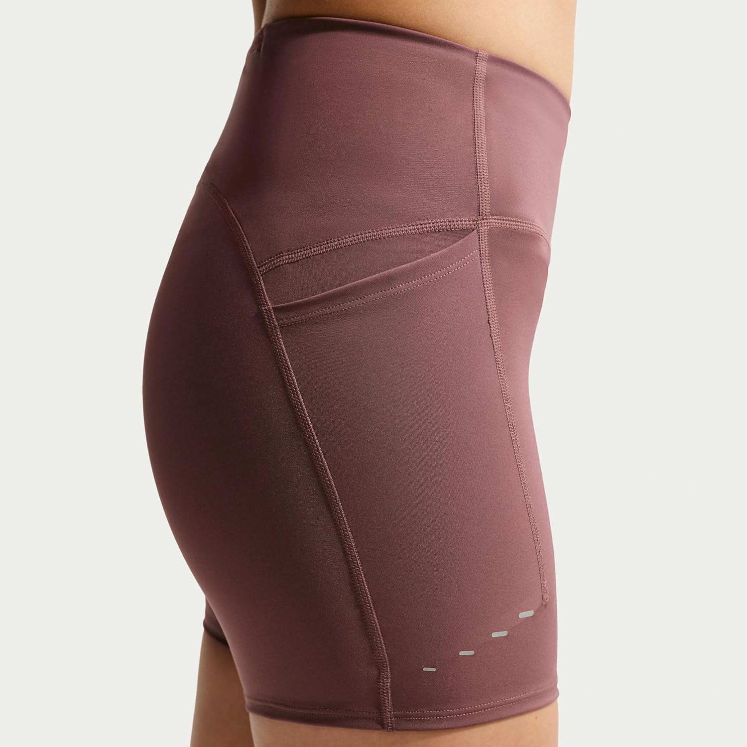 Nike Women's Swift High-Waisted 4" Tight Running Shorts with Pockets