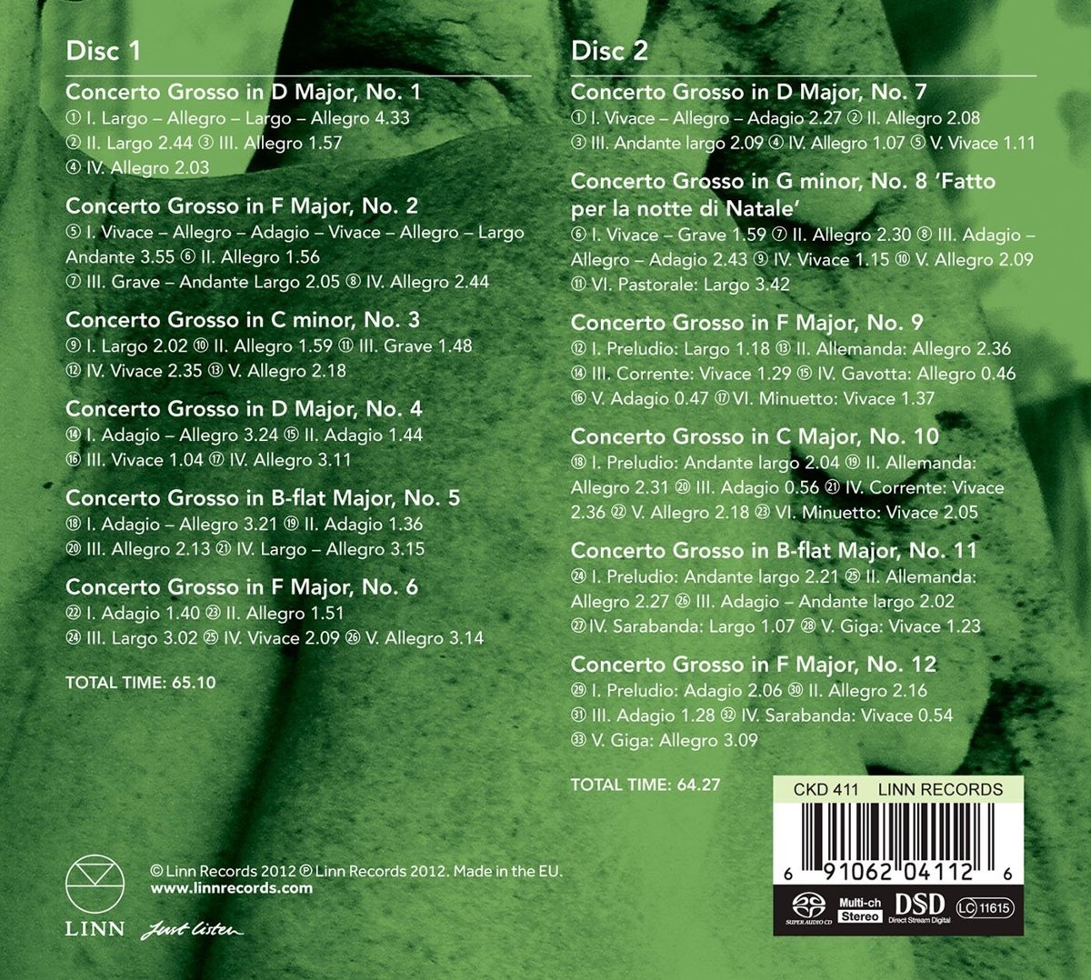 Opus 6-Concerti Gross