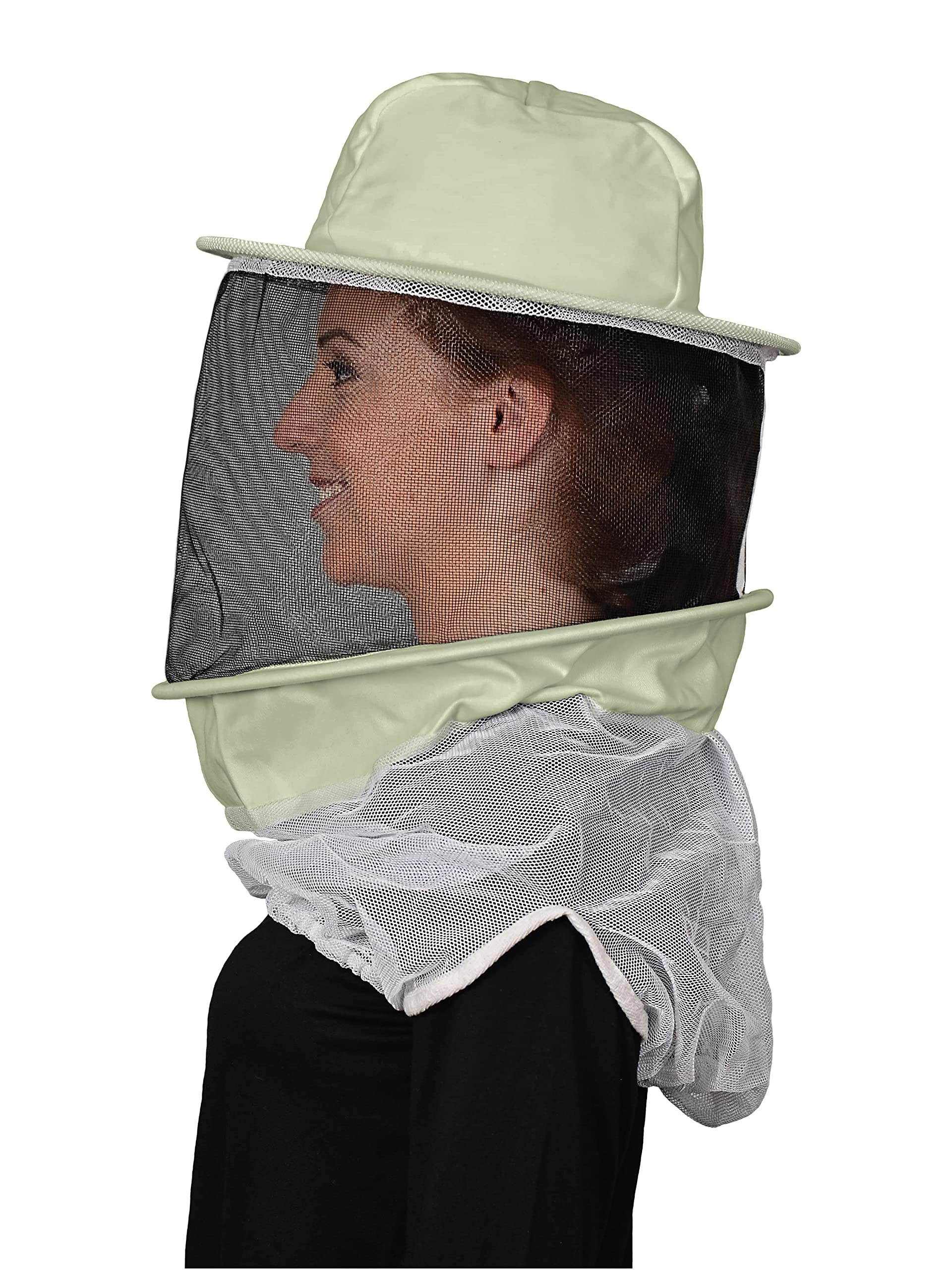 Humble Bee 210 Cappello in Polycotone Maschera Rotonda con Velo di Protezione per Apicoltura