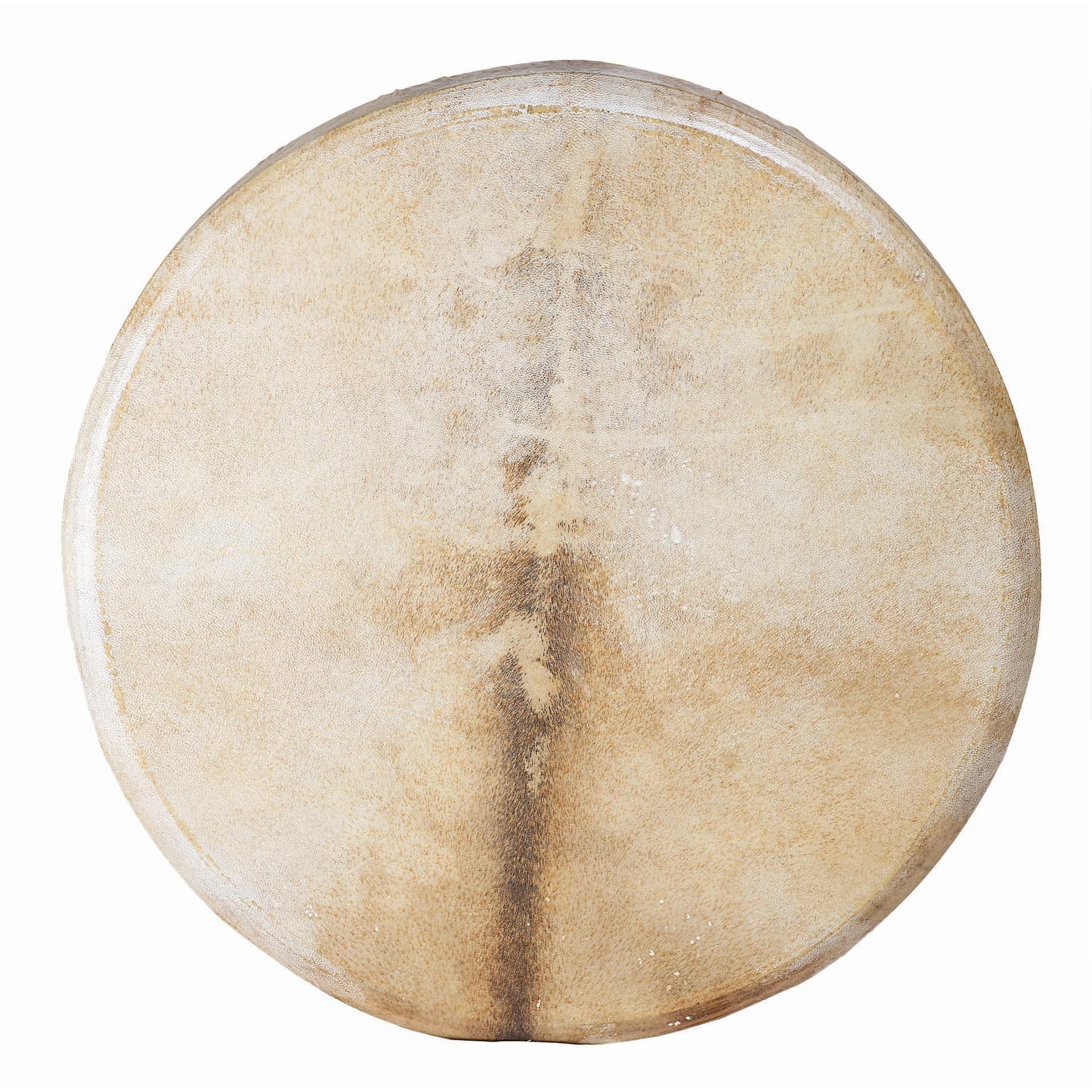 Tamburo per sciamano, pelle di capra, Ø 40 cm, con manico in stile albero, set rotondo Shaman Drum Goat Skin incluso bastone