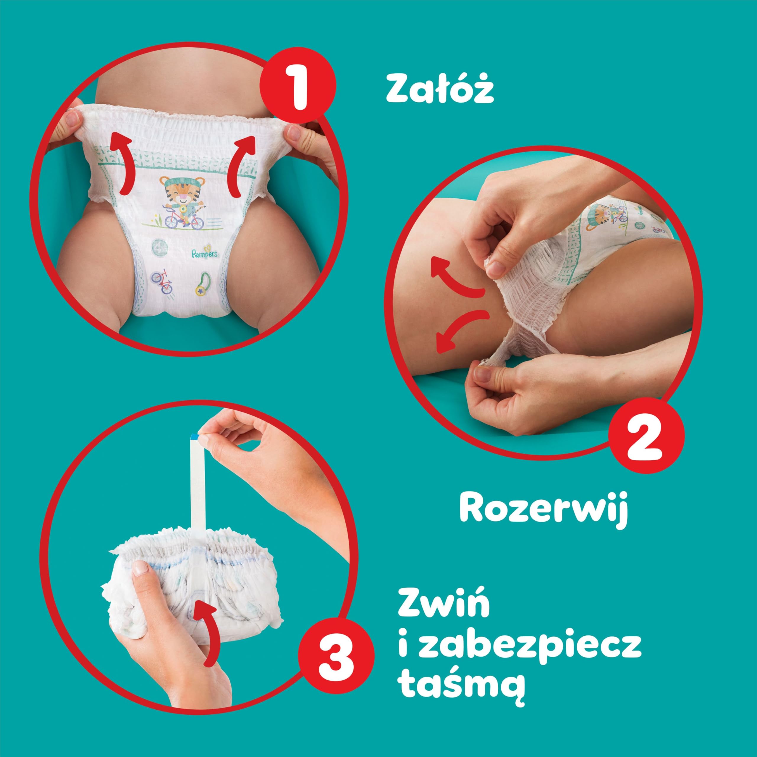Pampers Premium Care Pieluchomajtki, rozmiar 6, 93 pieluszek, 13kg-19kg