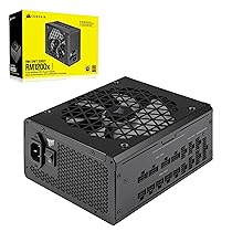 Corsair RM1200x SHIFT Alimentatore ATX Interamente Modulare – Interfaccia Modulare Laterale – Compatibilità con ATX 3.1 e PCIe 5.1 – Modalità della Ventola Zero RPM – Nero