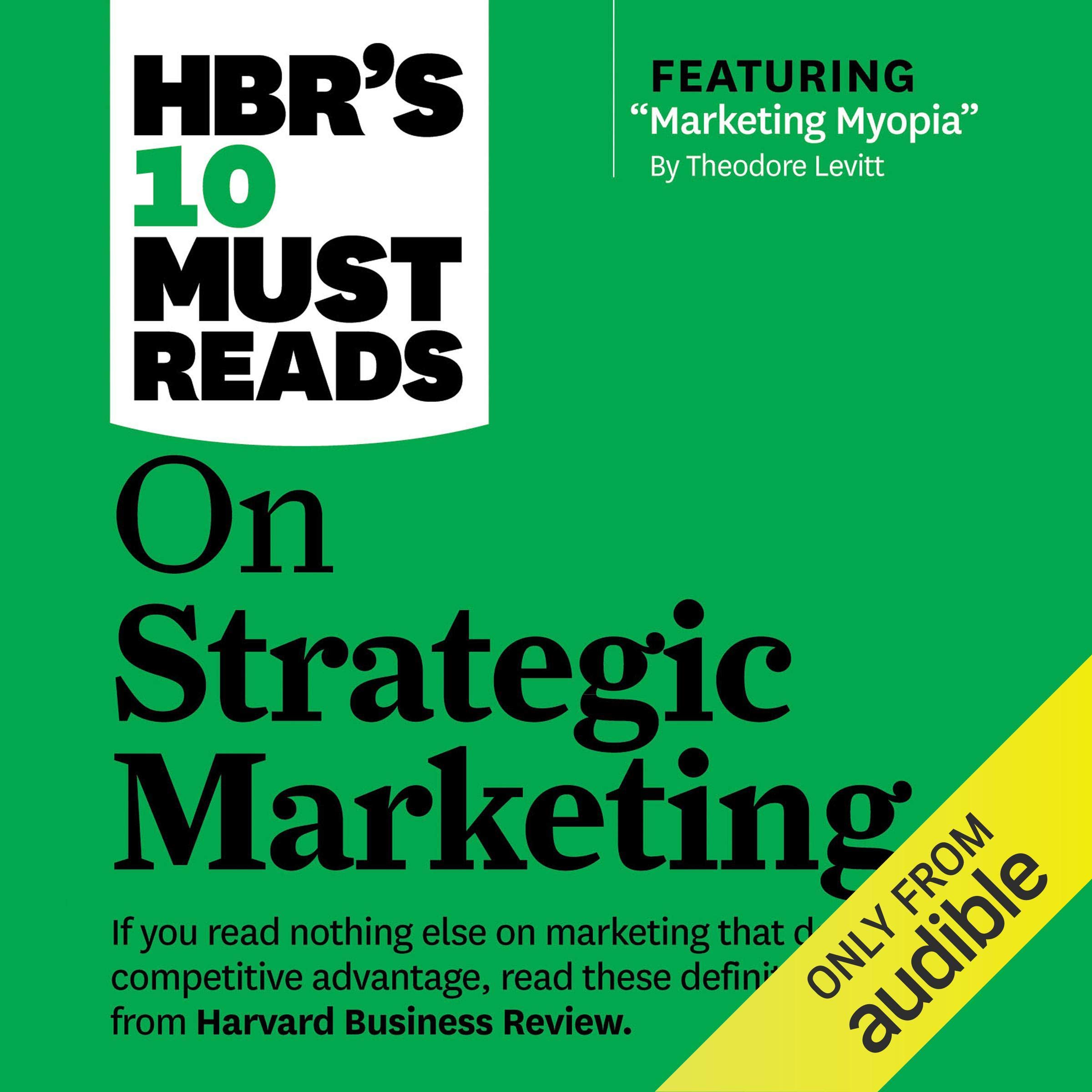 Cover art for HBR's 10 Must Reads on Strategic Marketing