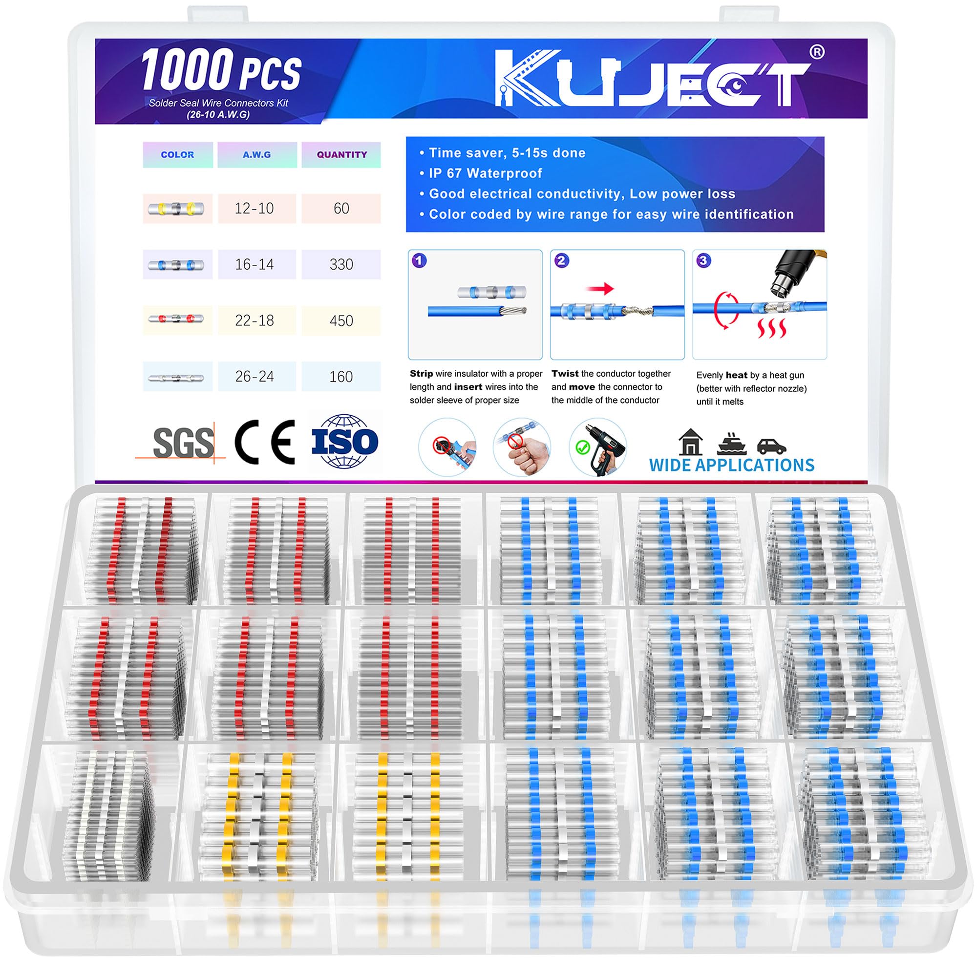 Kuject Waterproof Wire Connectors - FREE SHIPPING -12