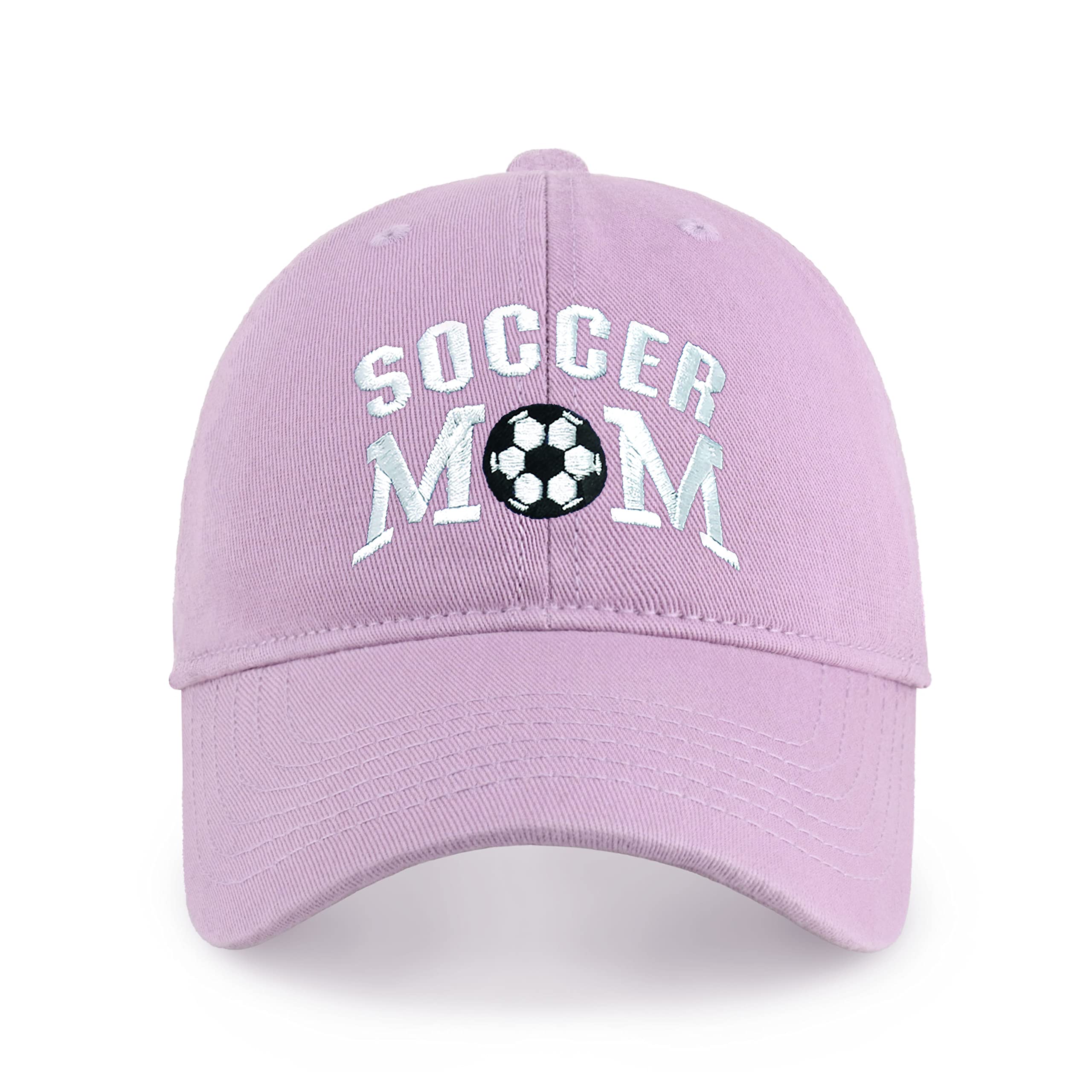 Soccer Mom Baseball Cap Mama hat Dad Hat Team Mother Messy Bun Classic Original Design Funny Ponlytail Hats for Women Unisex