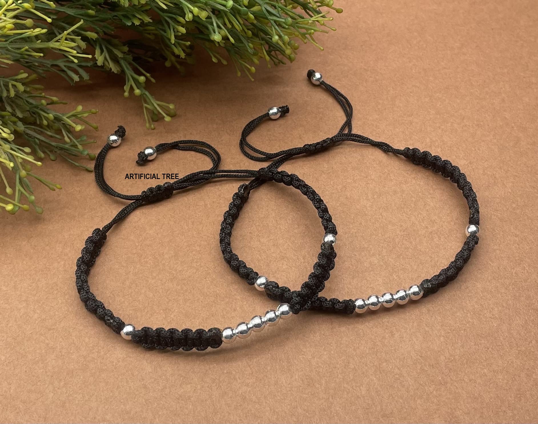 German Silver 9 Ball Charms Adjustable Payal