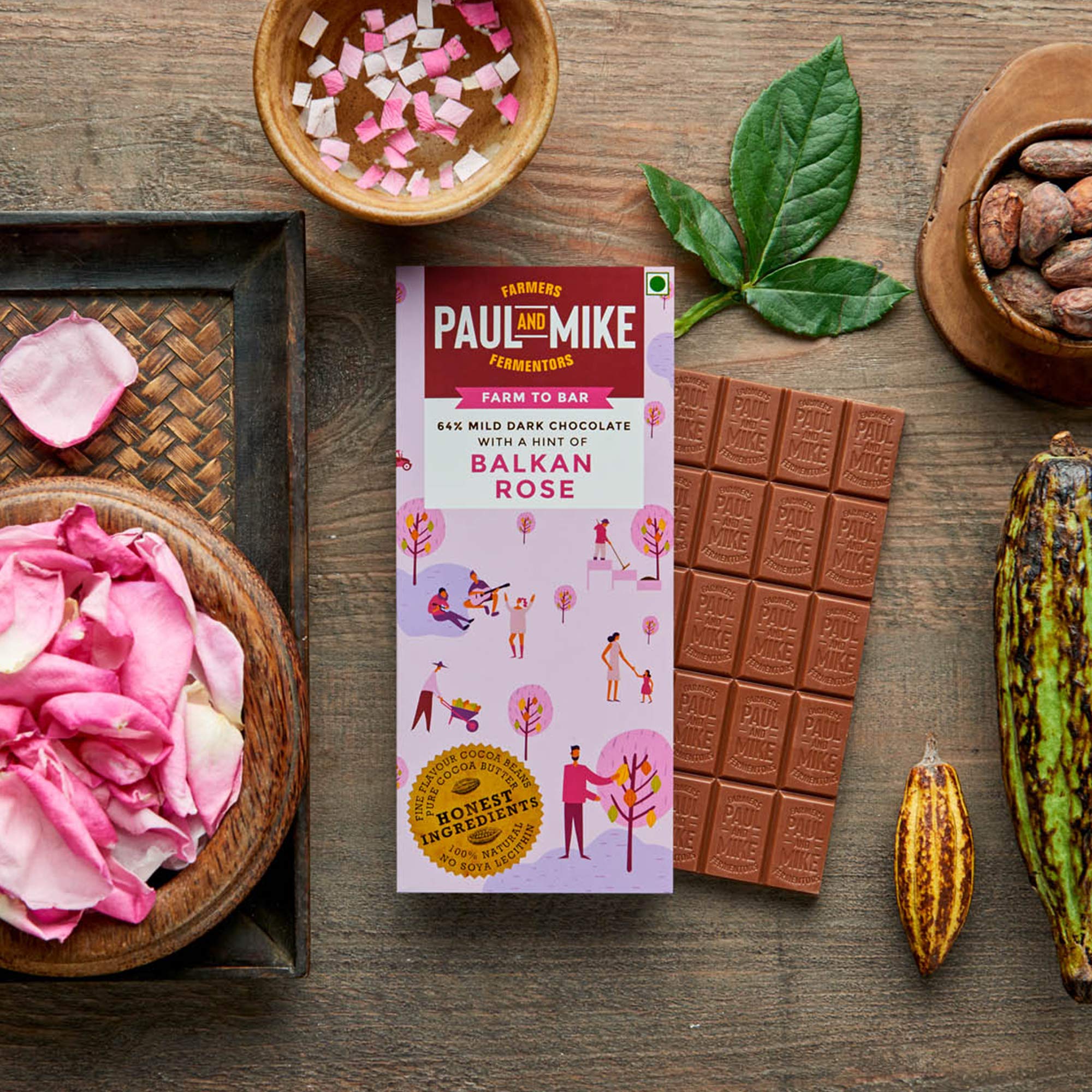Paul And Mike 64% Vegan Dark Chocolate with Balkan Rose, 68 g(Pack of 2) (B07S1MZ3PQ) Amazon Price History, Amazon Price Tracker