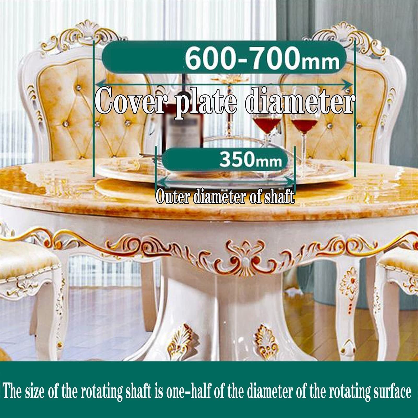 Rodamiento de bolas para plataforma giratoria de 5 pulgadas, 8 pulgadas, soporte de rodamiento para plataforma giratoria, aleación de aluminio resistente, placa giratoria giratoria de 360 gr