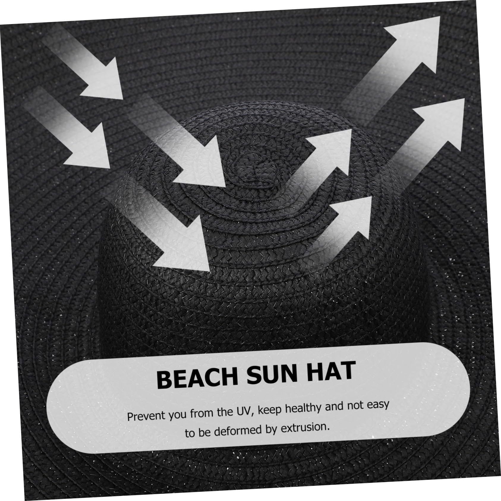 OUNONA Sombrero de Playa Plegable para Mujer ala Sombrero de de Verano Protección Solar para Actividades al Aire y Playa