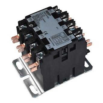 HQRP 4-Pole 40 Amp Coil 120-Volt AC Contactor Definite Purpose Relay Compatible with C25ENF440A 42CF25AFBBZ CR353AD4BA1 3100Y40T10999
