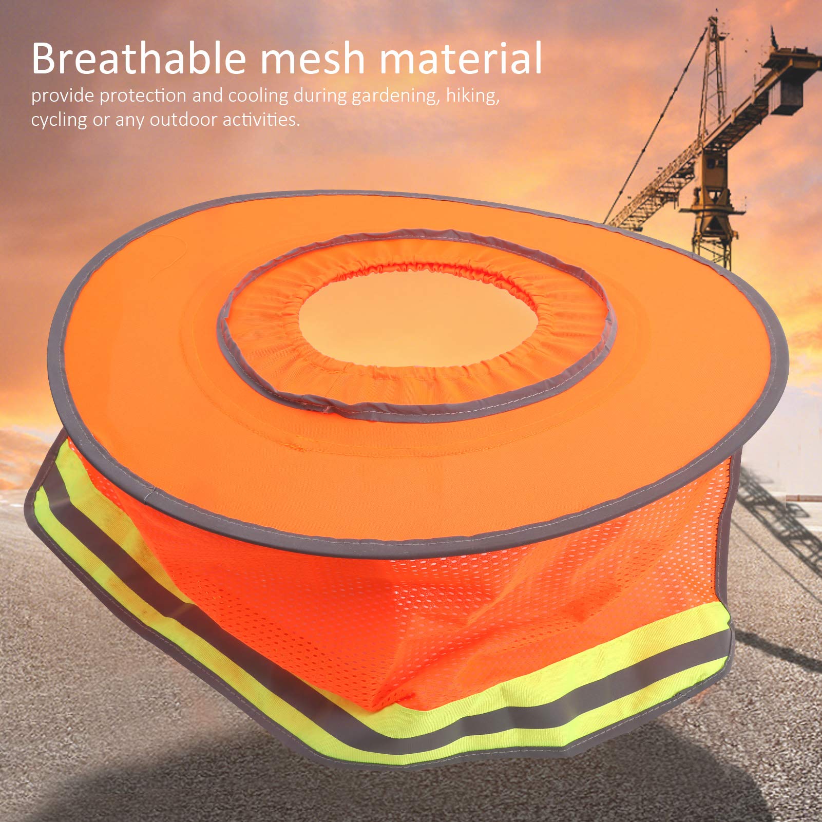 01 02 015 Tendalino Parasole Per Cappello Di Sicurezza, Parasole Per Casco Leggero Per Protezione Da Lavoro Per Protezione Solare Per Operai Edili Per Operatori Sanitari