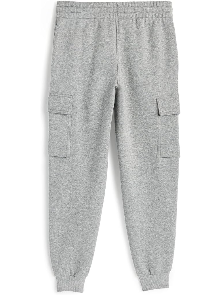 Gray Nike NSW Club Fleece LBR Cargo Pants (Little Kids/Big Kids)
