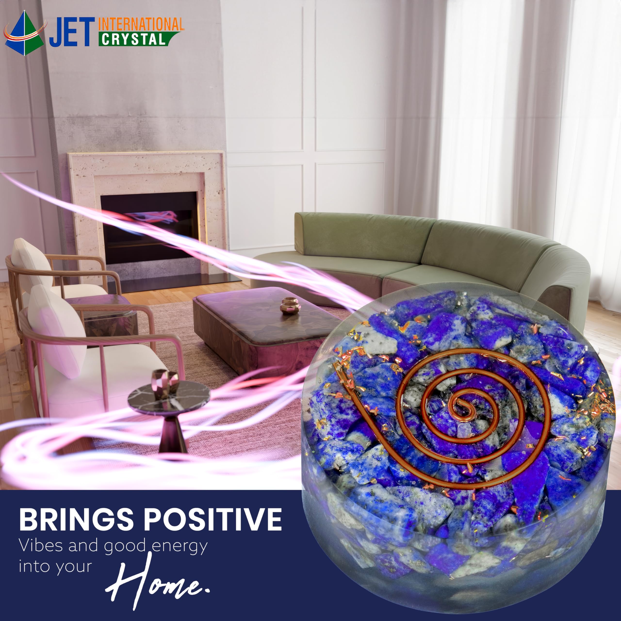 Amazon.com: Jet Healing Crystal Oregon Positive Energy Generator