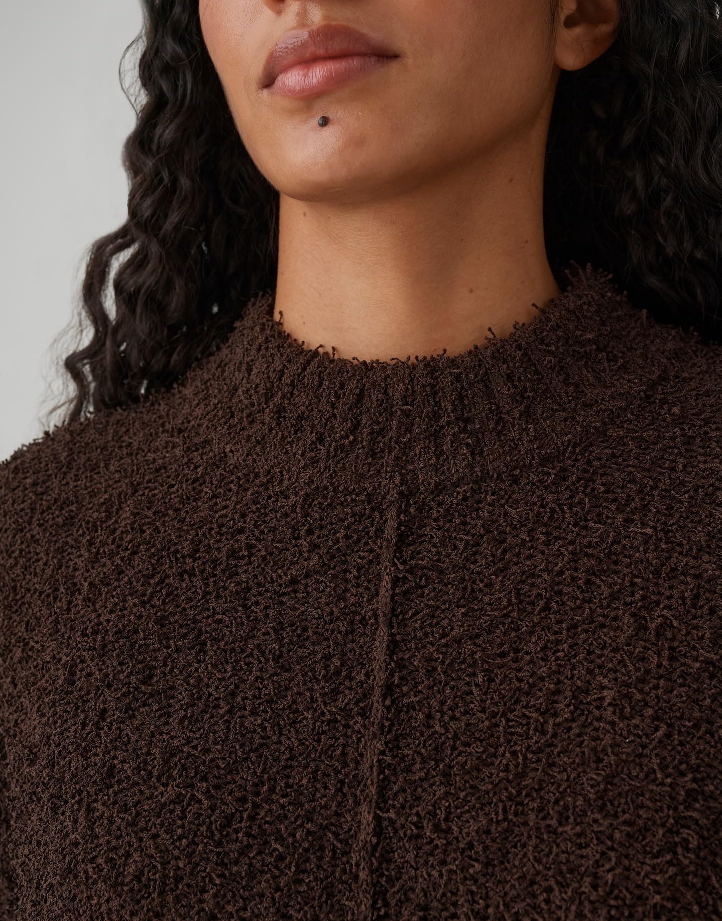 OPUS Damen Pullover | Punew Strickpullover aus flauschigem Effektgarn Regular Fit