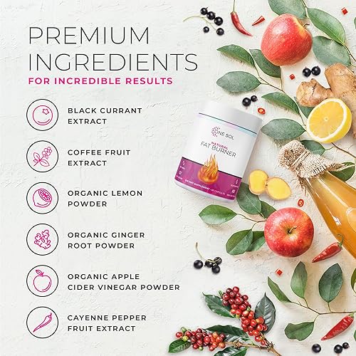 Miniatura 4 de One Sol Quemador de grasa para mujeres, potenciador natural del metabolismo, quema más calorías, aumenta la energía y el estado de ánimo, reduce el