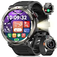Blackview Smartwatch Uomo, 1.45" Smartwatch Militare Uomo Fitness con Chiamate Bluetooth