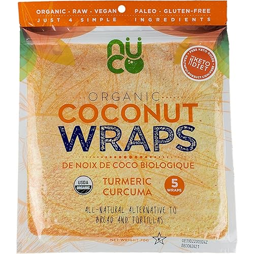 Miniatura 11 de NUCO Certificado orgánico, estable a los huéspedes, paleo, sin gluten, vegano sin OMG, sabor a cúrcuma, sin sal añadida baja en carbohidratos y sin