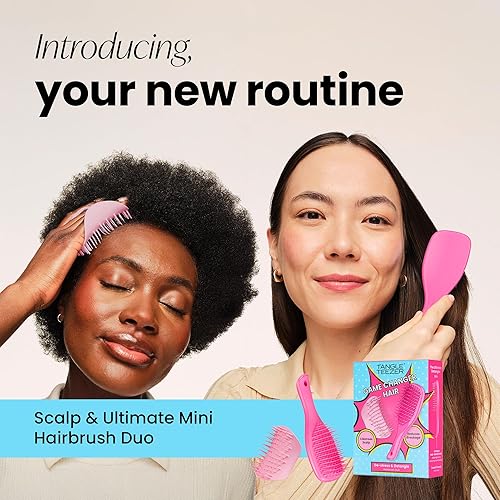Miniatura 2 de Tangle Teezer Set de regalo de edición limitada con mini cepillo para el cabello y masajeador del cuero cabelludo para exfoliar y desenredar todo