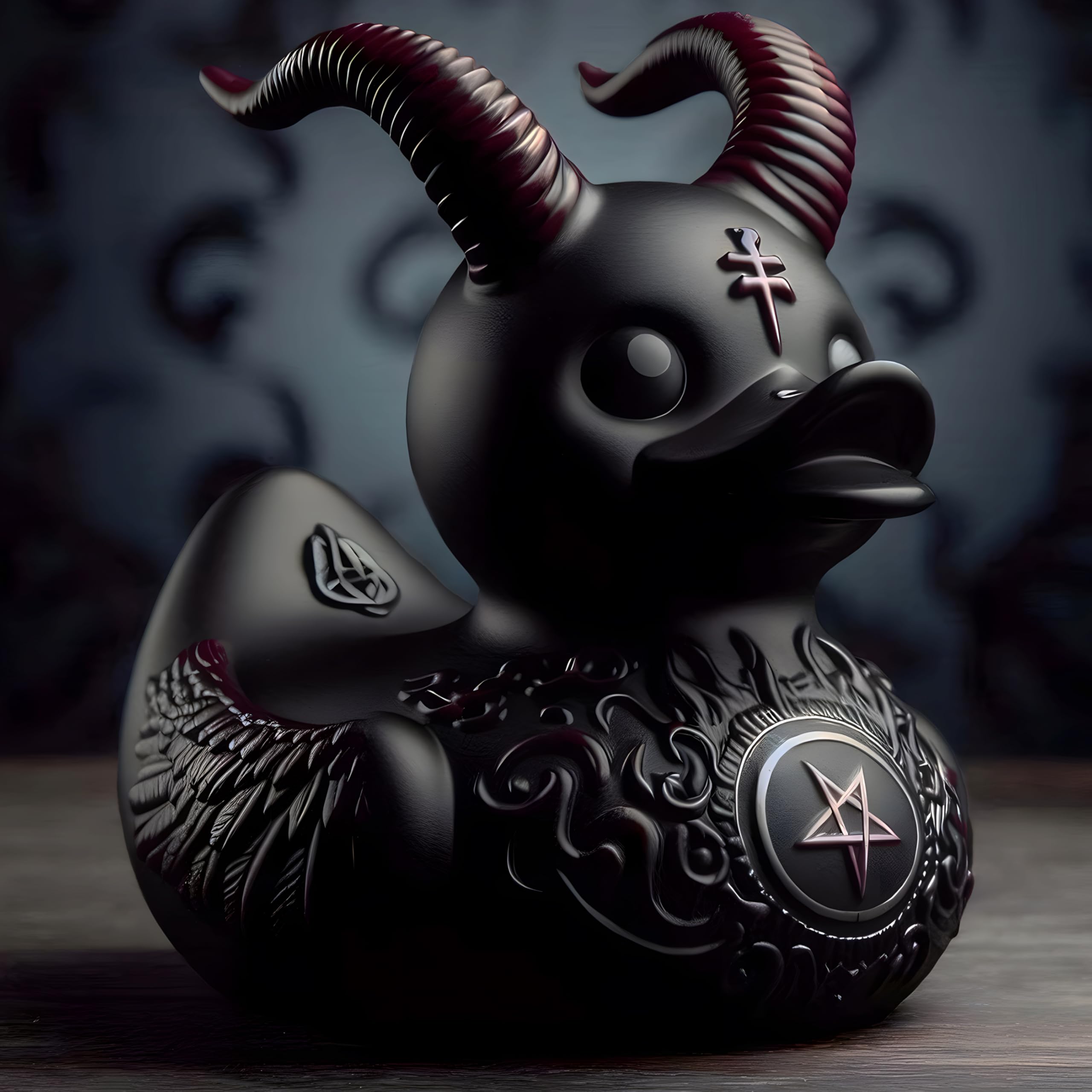 Budifyx Duck Goth Decor Satanic 