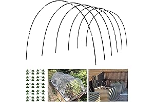 Garden Shade Canopy: Rust-Proof Fiberglass Greenhouse Hoops for Optimal Plant Growth
