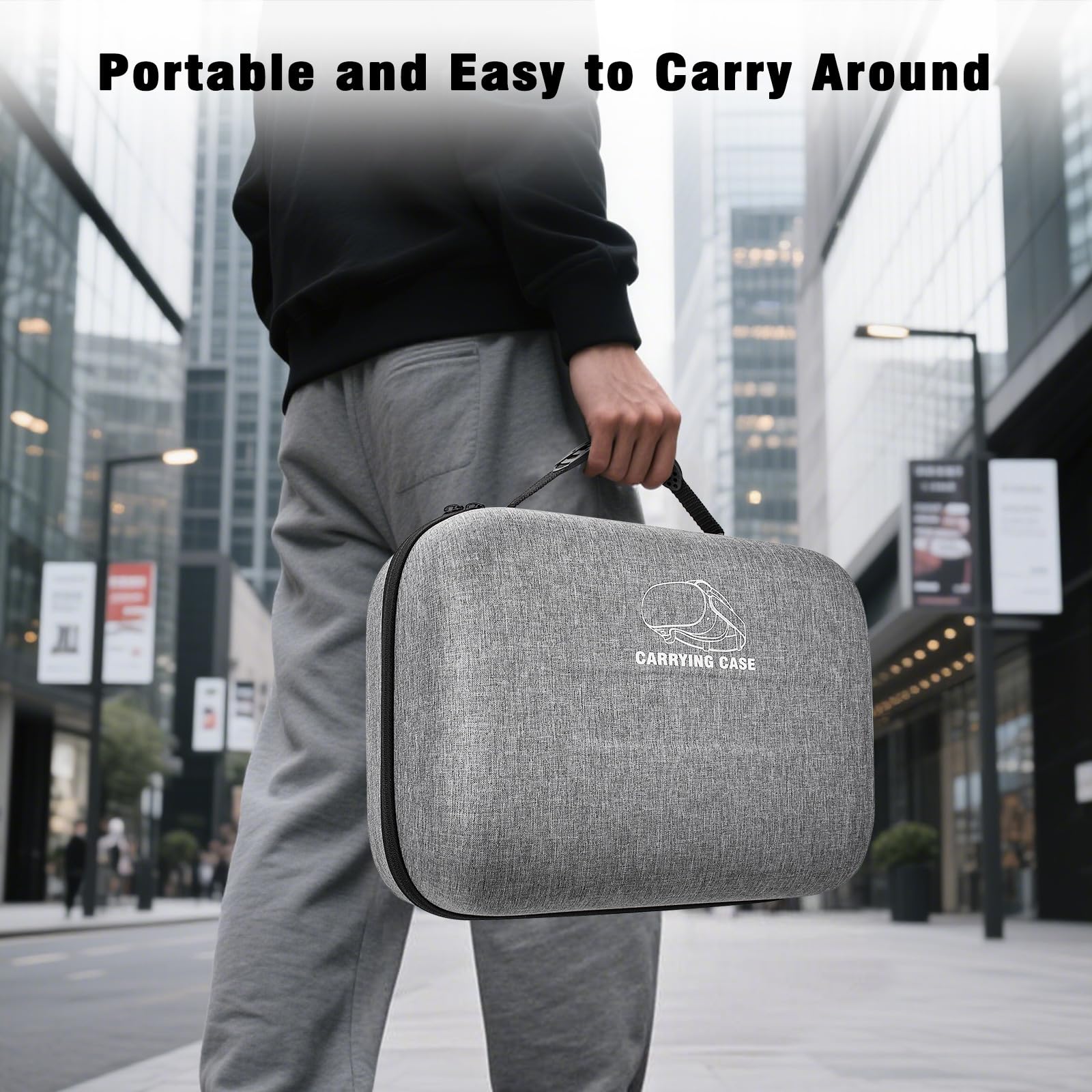 Jubor Borsa per Meta Quest 3S/3/2/Pico 4, Custodia da Viaggio Compatibile con Kiwi Design/BOBOVR Battery Elite Strap e Altri Accessori, Custodia da Trasporto con Porta di Ricarica