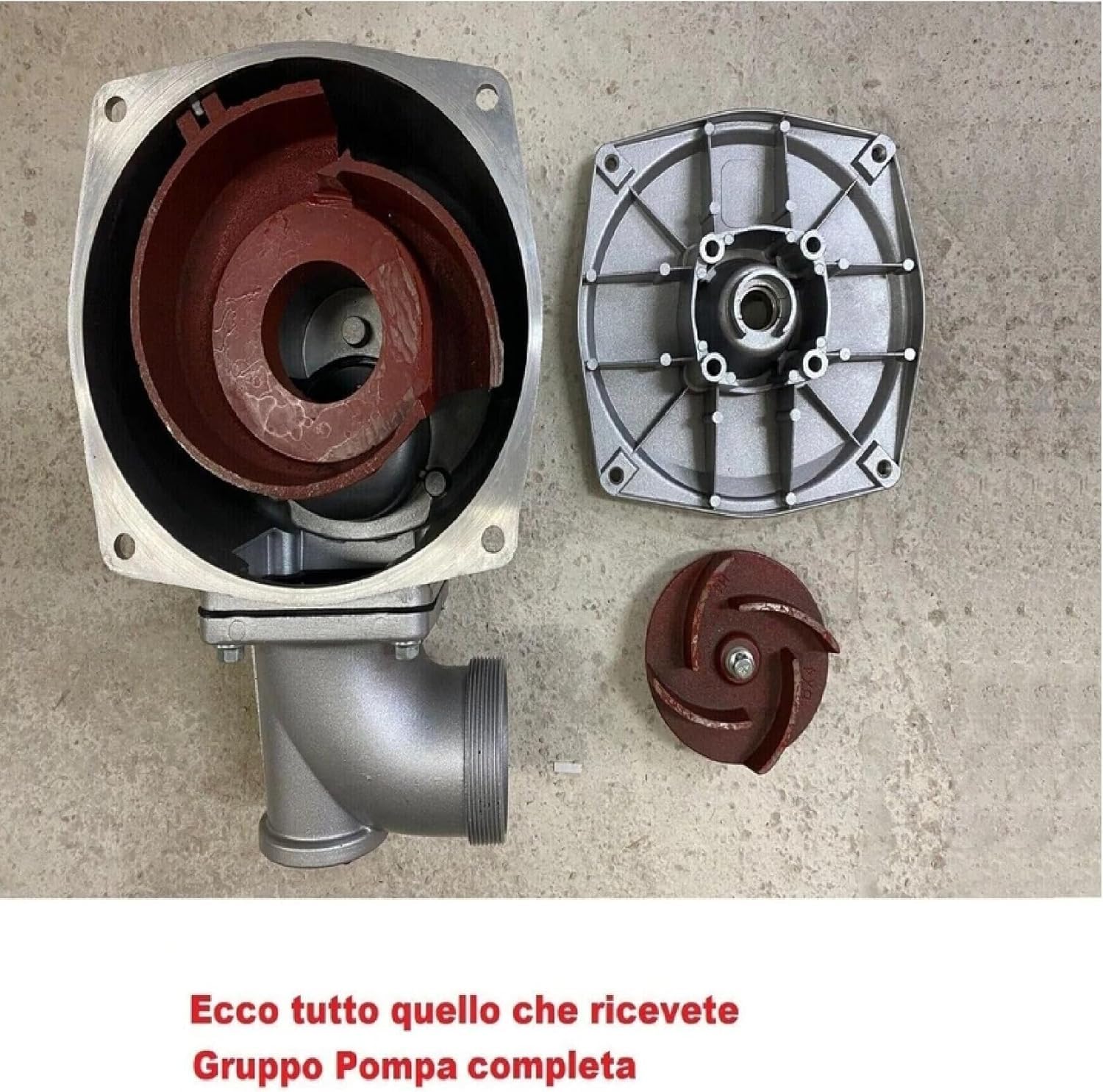 Gruppo pompa da 3"pollici per Motopompa WX-WP20, GX140 GX160, GX200, 168F ecc. per pompa autoadescante acque reflue,completo di Raccordi