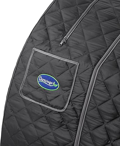 Miniatura 22 de Durasage Sauna de vapor personal portátil ligero - Generador de vapor de 800 W, temporizador de 60 minutos, acceso con cremallera, bolsillo frontal