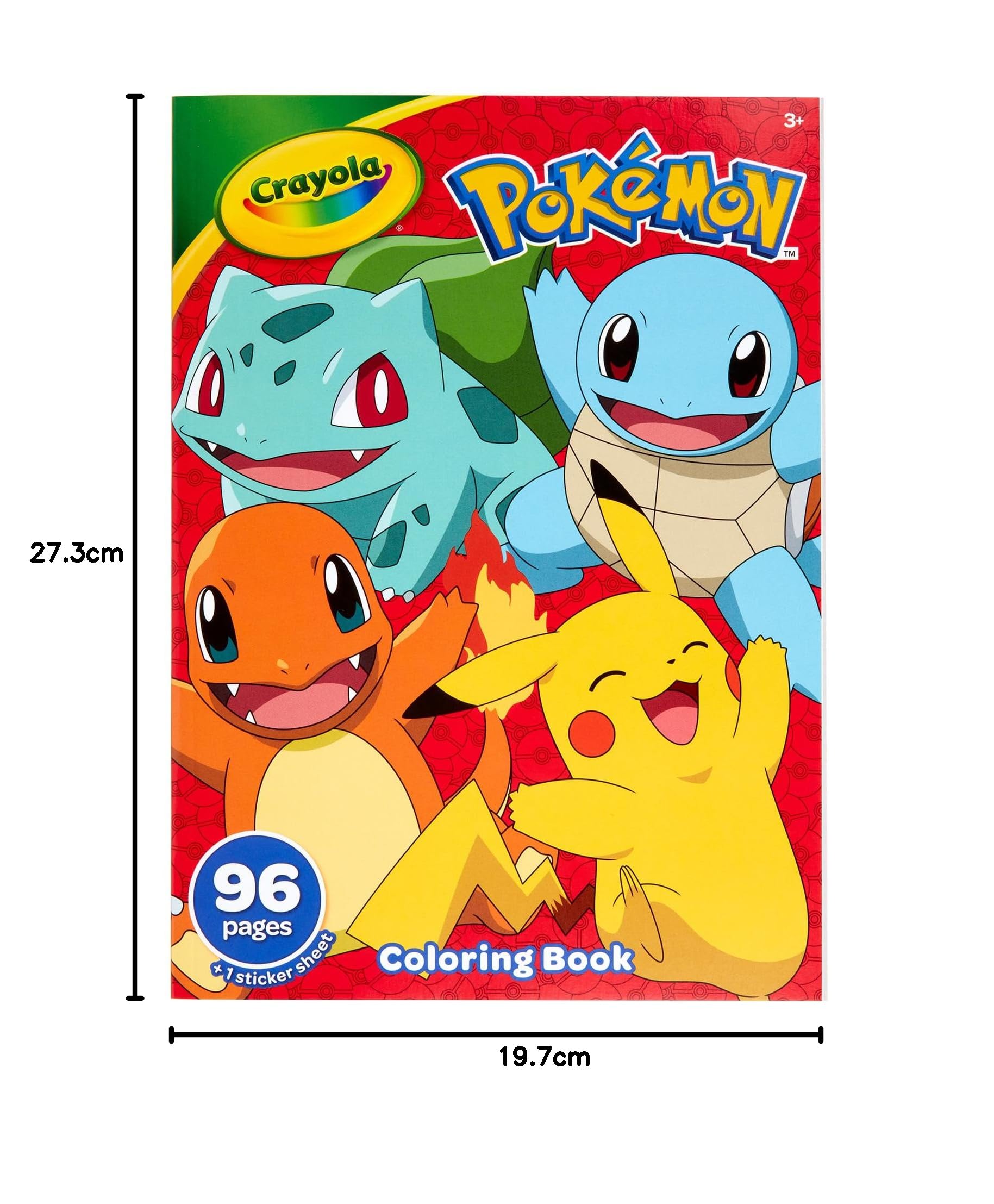 Crayola Coloring Book-Pokemon, 96 Pages 42732