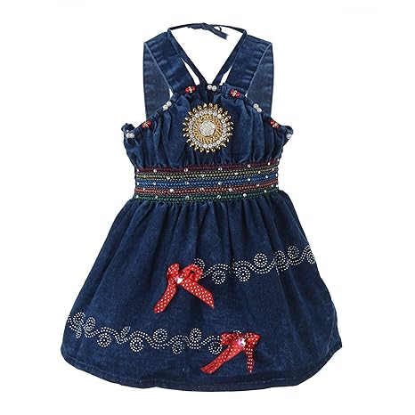 denim frocks for kids