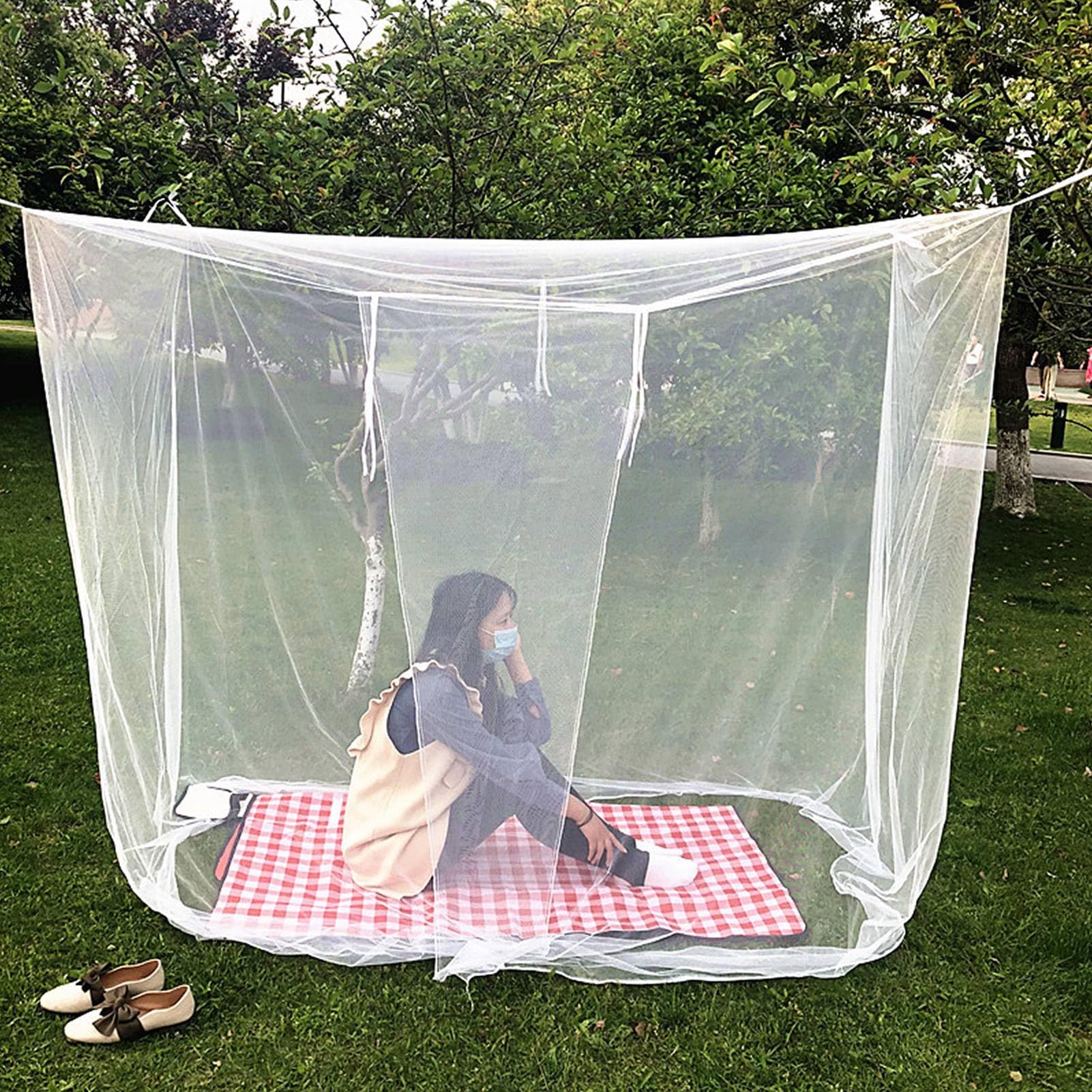 Moustiquaire pour voyage et maison grand ciel de lit moustiquaire pour nuits d'été