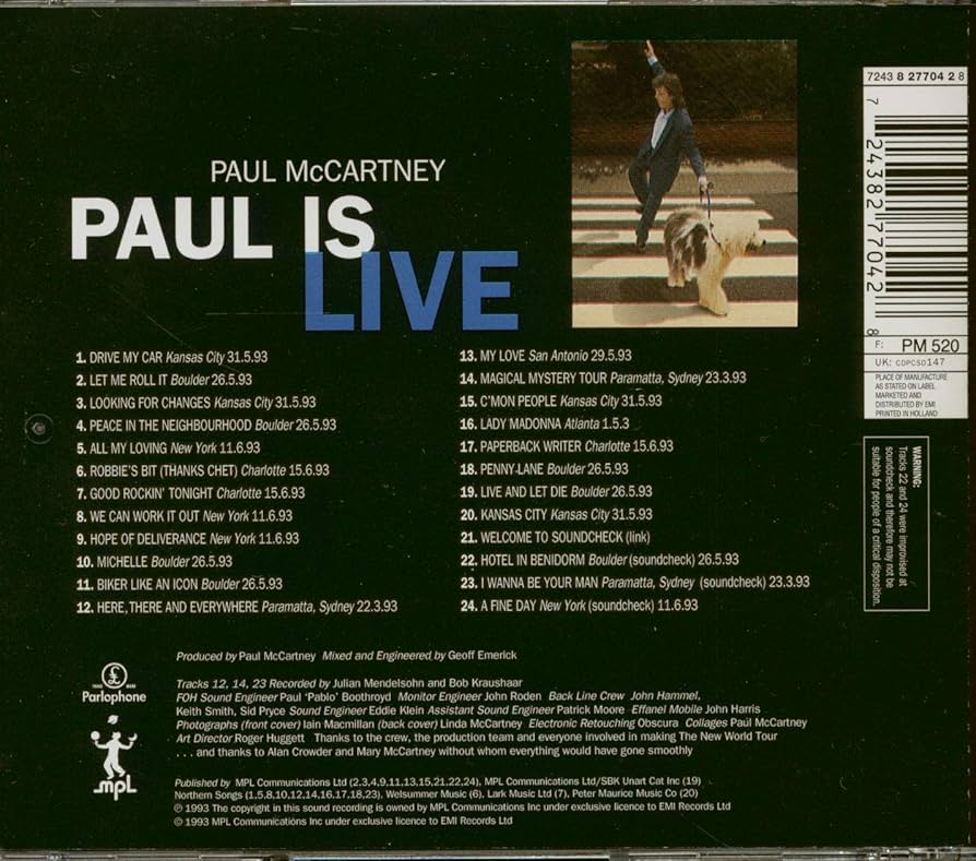 ポール　マッカートニー　ライブCDセット Amazon.co.jp: ポール・マッカートニー・ライブ ・ハイライツ