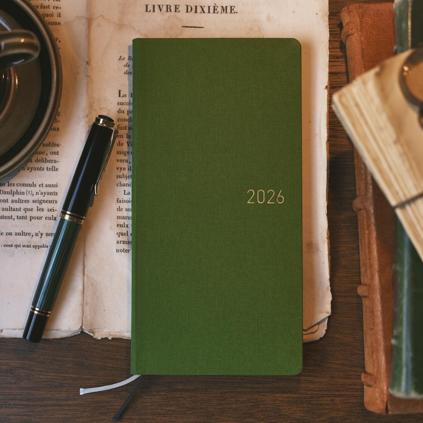 Amazon.co.jp: ほぼ日手帳 2026 weeks カラーズ/アンティークグリーン