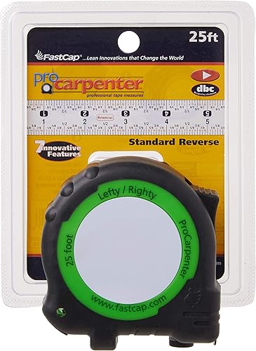 Miniatura 3 de Fastcap ProCarpenter - Paquete de cinta métrica estándar de 25 pies con reverso métricométrico de 16 pies