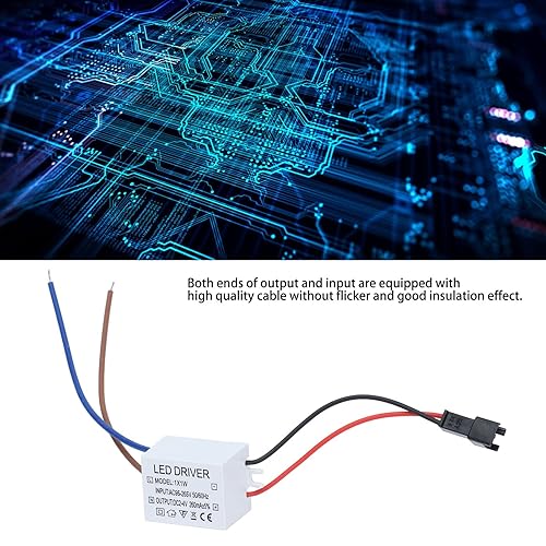 Miniatura 4 de Controlador LED (1 x 1 W) AC95-265 V 260 mA (salida de corriente constante) 2-4 VDC fuente de alimentación conector de controlador LED transformador