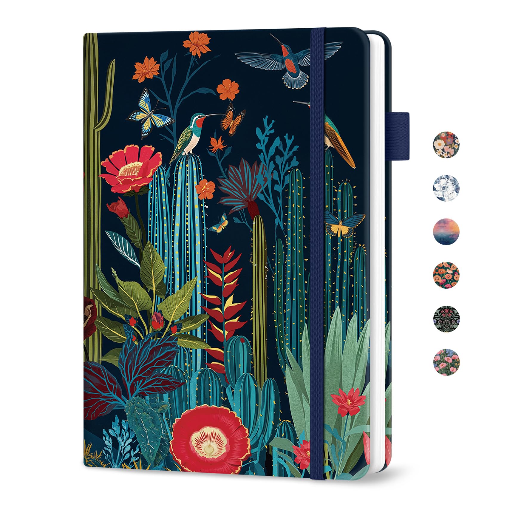 Taja Password Keeper Book with Alphabetical Tabs, Small Password Books for Seniors, Password Notebook for Internet Website Address Log in Detail, Password Logbook with Colorful Designs - Cactus Garden