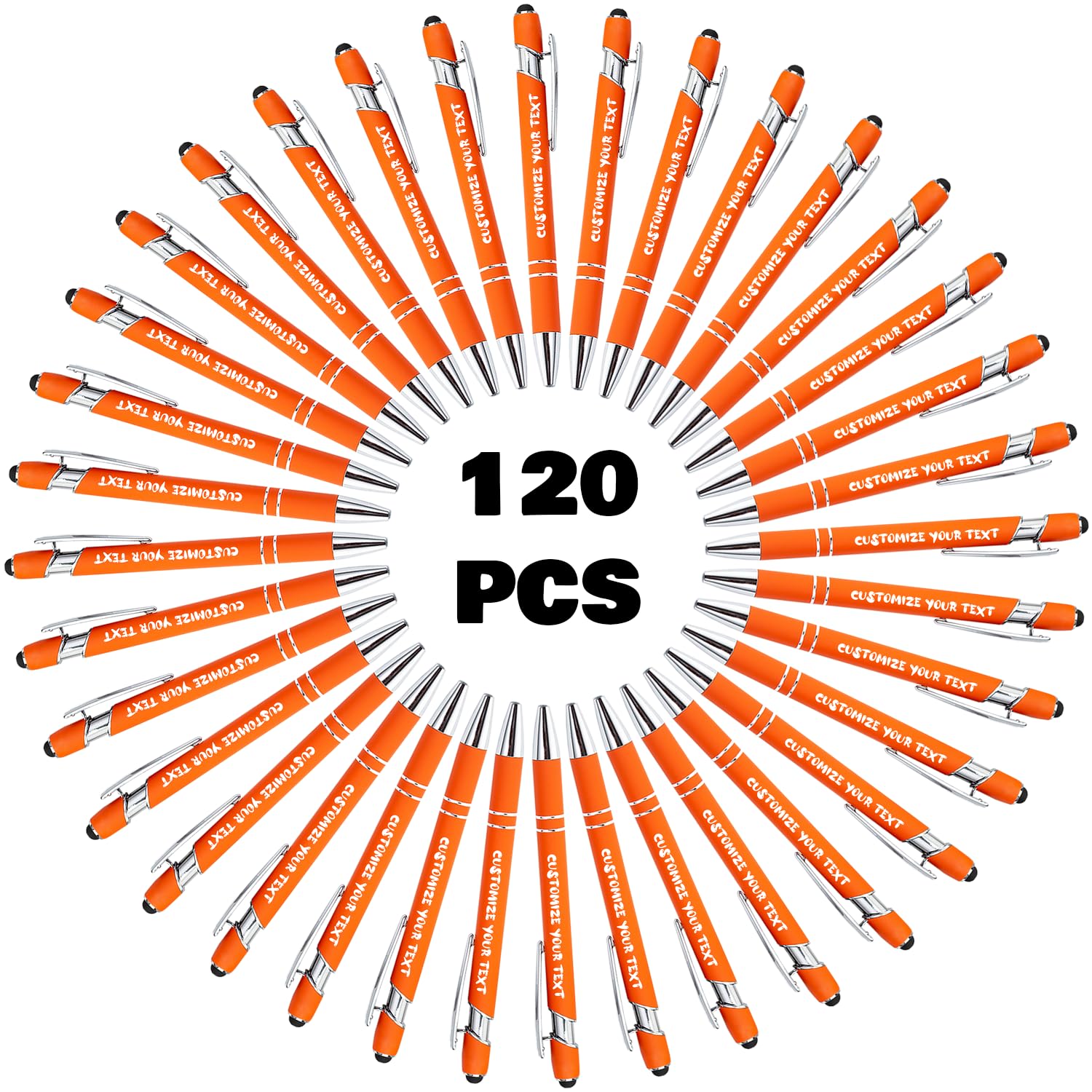 AIFLM Personalized Pens with Name in Bulk Up to 500 Pcs Engraving Ballpoint Pens Set with Your Name Text for Business,Graduation,Wedding,Birthday,Christmas