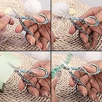 Vista 6 de Tijeras de bordado para detalles: tijeras pequeñas de punta afilada para costura, manualidades, obras de arte, hilo de costura, tijeras de hilo
