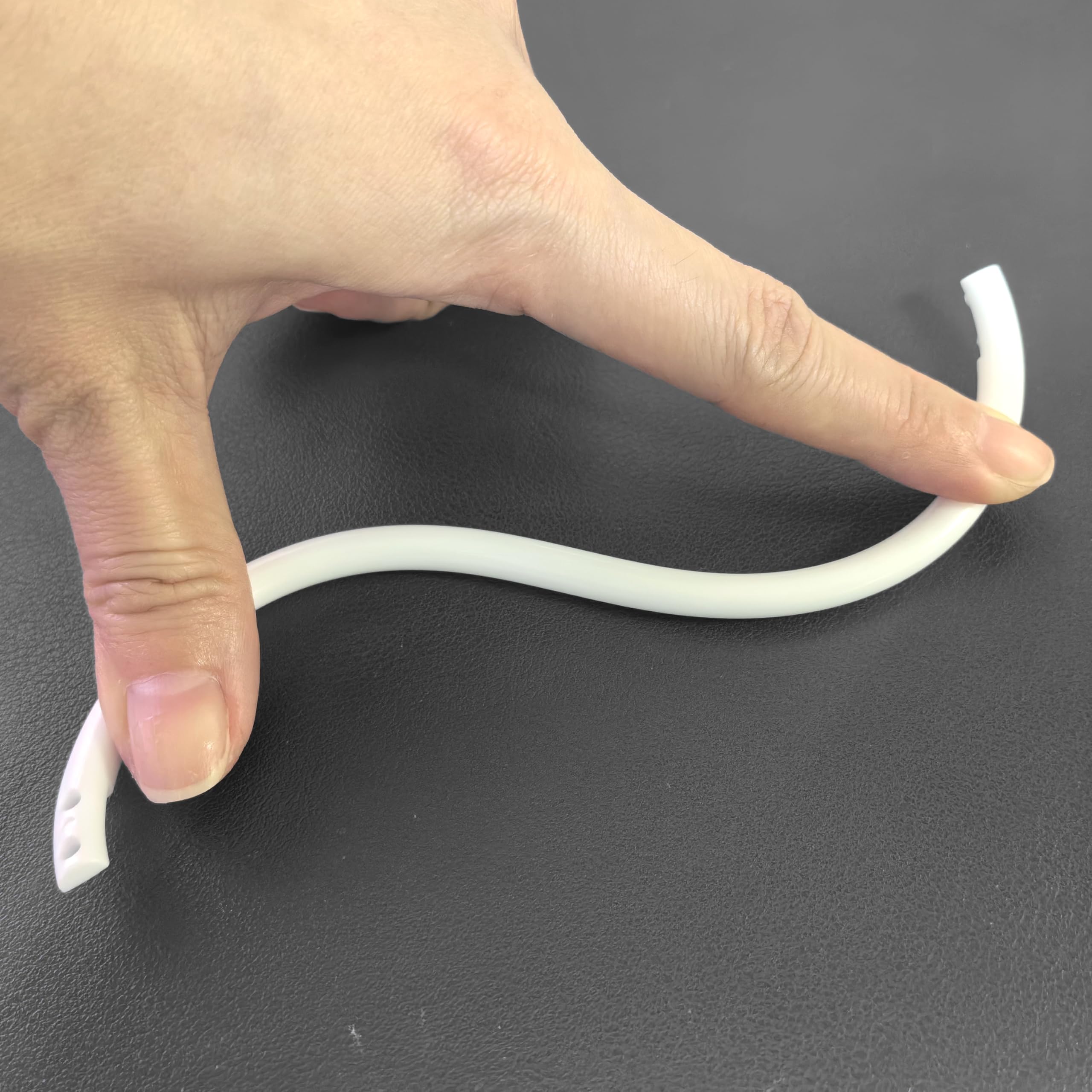 Lot de 12 Anneaux de Rideau de Douche, Crochets de Rideau de Douche en Plastique, Ronds décoratifs à Fermeture Facile à Clipser, Tringle de fenêtre de Salle de Bain (Blanc)