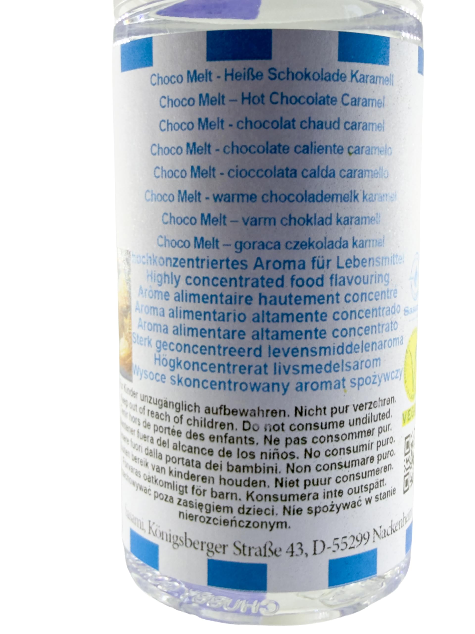 Choco Melt – gorąca czekolada karmel aromat koncentrat – Wegański – Sasami – 100ml