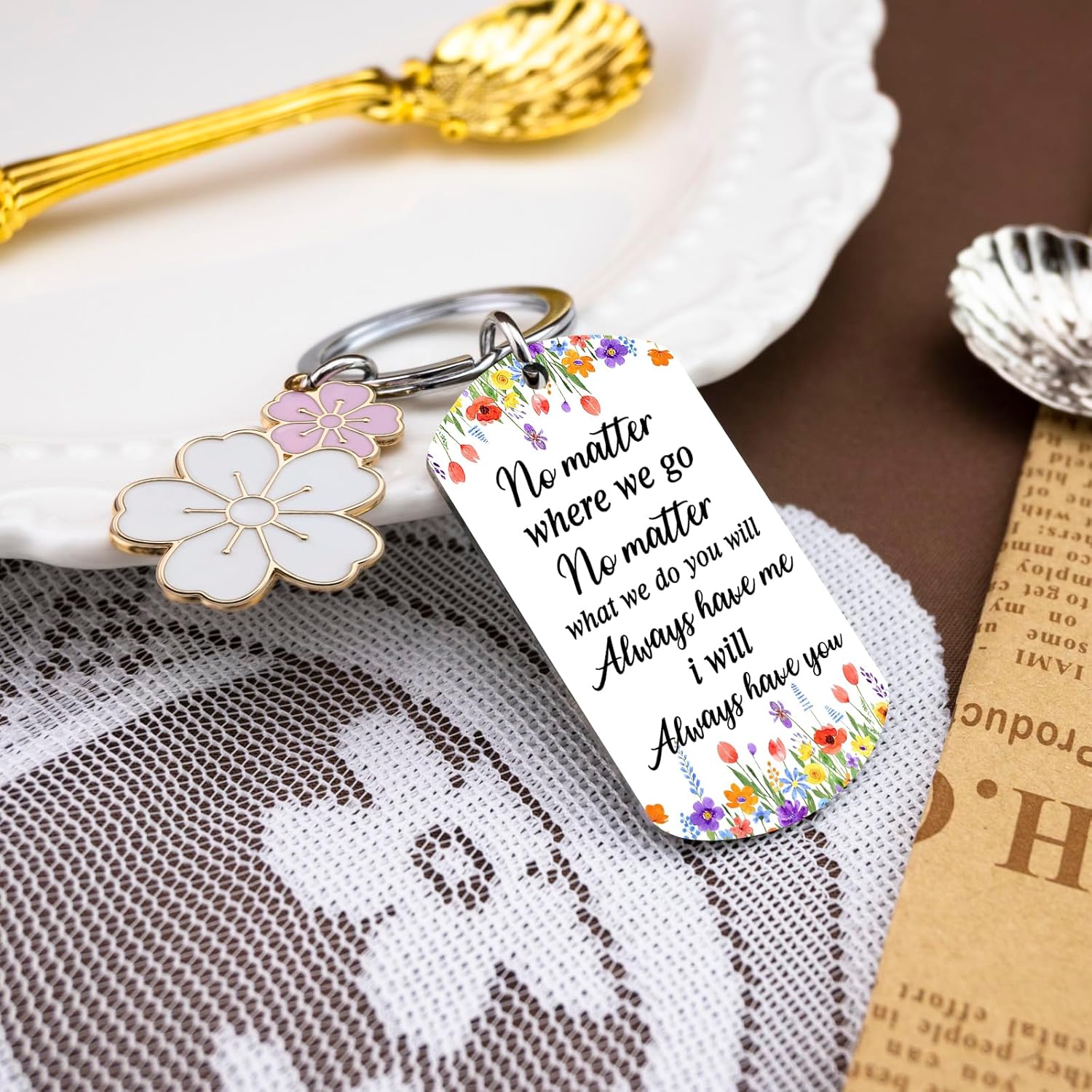 Best Friend Birthday Gifts for Women Friends Best Friend Keychain Gift For Bestie Bff Halloween Thanksgiving Christmas Valentines Day Gift for Friend Going Away Friendship Bag charm Purse Charms - Image 3