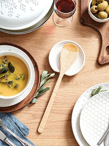 Miniatura 7 de LE TAUCI Soporte de cuchara de cerámica para encimera, soporte para cuchara de café, protección superior de estufa, decoración de cocina, accesorios