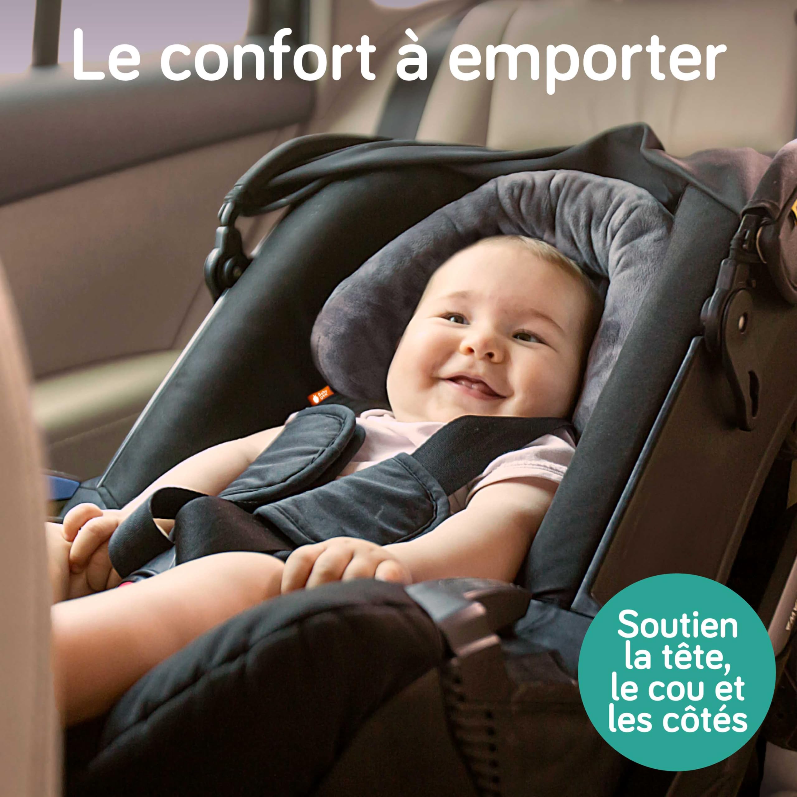 Baby Uma Coussin Reducteur Siege Auto Bebe & Nouveau-né 2-en-1 (0-12 Mois) - Reducteur Cosy Universel Ultra-Doux - Reducteur Poussette Bebe Lavable en Machine