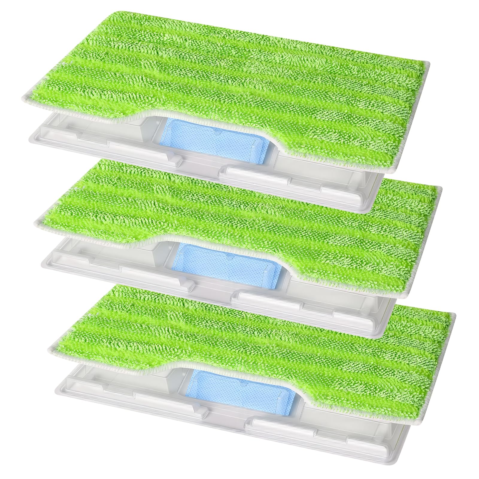 Hwanme 3 Refills Compatible with Shark Vacmop Reusable Pads with Dirt Chambers, Mop Pad Refills Compatible with VM200UK / VM200UKPL / VM200UKGN Model