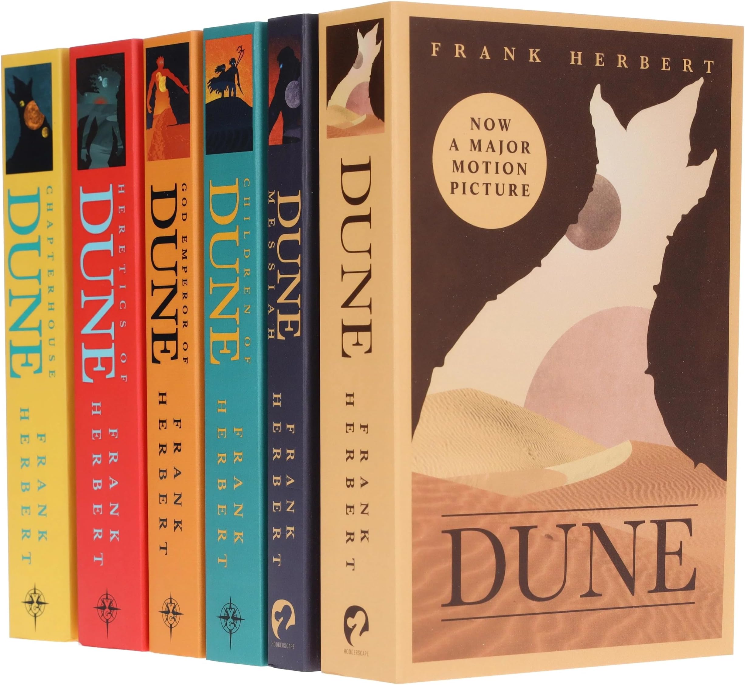 Dune Series 6 Books Collection Set By Frank Herbert (Dune, Dune Messiah,God Emperor Of Dune, Heretics of Dune, Chapter House Dune, Children Of Dune)